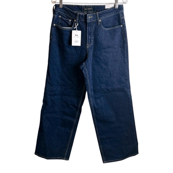 NWT Free Assembly Denim jeans the full wide straight size 10 short - Picture 1 of 8